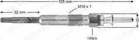 Delphi HDS372 - Glow Plug autospares.lv