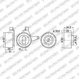 Delphi KDB247 - Timing Belt Set autospares.lv