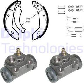 Delphi KP963 - Brake Shoe Set autospares.lv