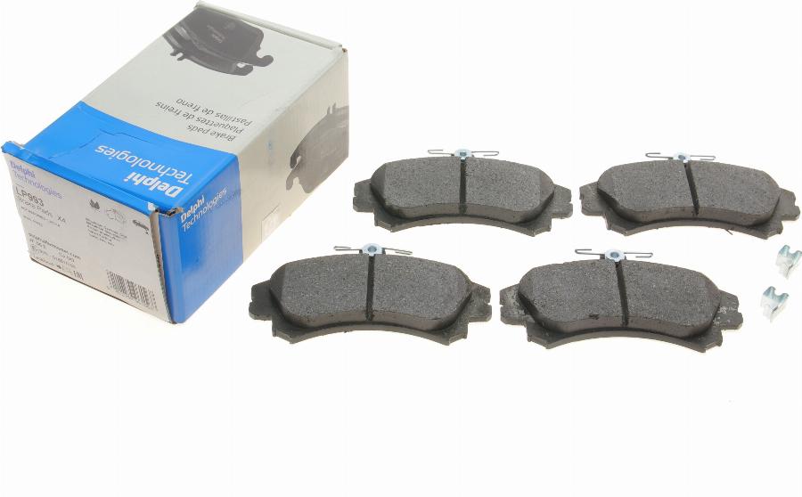 Delphi LP993 - Brake Pad Set, disc brake autospares.lv