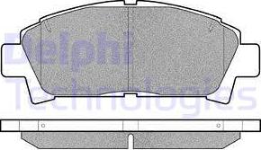 Delphi LP940 - Brake Pad Set, disc brake autospares.lv