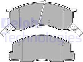 Delphi LP941 - Brake Pad Set, disc brake autospares.lv