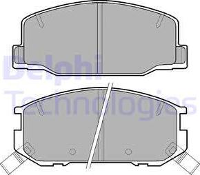 Delphi LP942 - Brake Pad Set, disc brake autospares.lv