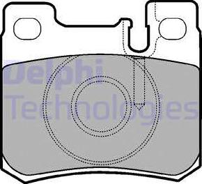 Delphi LP947 - Brake Pad Set, disc brake autospares.lv