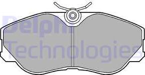 Delphi LP956 - Brake Pad Set, disc brake autospares.lv