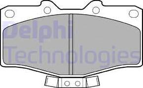 Delphi LP951 - Brake Pad Set, disc brake autospares.lv