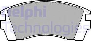 Delphi LP952 - Brake Pad Set, disc brake autospares.lv