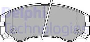 Delphi LP964 - Brake Pad Set, disc brake autospares.lv