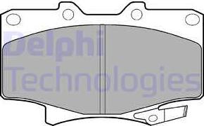 Delphi LP962 - Brake Pad Set, disc brake autospares.lv