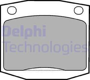 Delphi LP96 - Brake Pad Set, disc brake autospares.lv