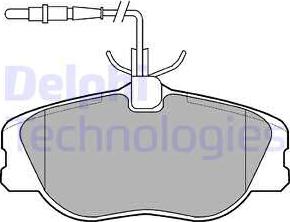 Delphi LP909 - Brake Pad Set, disc brake autospares.lv