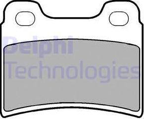 Delphi LP904 - Brake Pad Set, disc brake autospares.lv