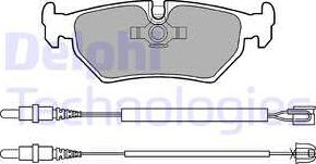 Delphi LP910 - Brake Pad Set, disc brake autospares.lv