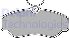 Delphi LP913 - Brake Pad Set, disc brake autospares.lv