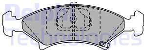 Delphi LP912 - Brake Pad Set, disc brake autospares.lv