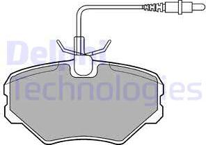 Delphi LP917 - Brake Pad Set, disc brake autospares.lv