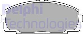 Delphi LP989-18B1 - Brake Pad Set, disc brake autospares.lv