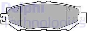 Delphi LP939 - Brake Pad Set, disc brake autospares.lv