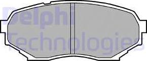 Delphi LP934 - Brake Pad Set, disc brake autospares.lv