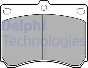Delphi LP935 - Brake Pad Set, disc brake autospares.lv