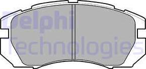 Delphi LP930 - Brake Pad Set, disc brake autospares.lv