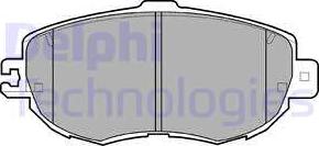 Delphi LP938 - Brake Pad Set, disc brake autospares.lv