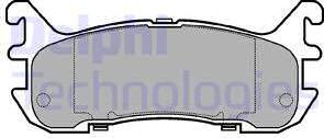 Delphi LP932 - Brake Pad Set, disc brake autospares.lv