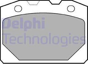 Delphi LP92 - Brake Pad Set, disc brake autospares.lv