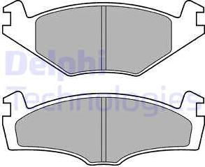 Delphi LP979 - Brake Pad Set, disc brake autospares.lv