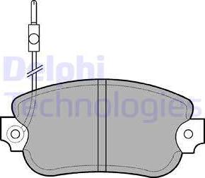 Delphi LP97 - Brake Pad Set, disc brake autospares.lv