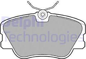 Delphi LP499 - Brake Pad Set, disc brake autospares.lv