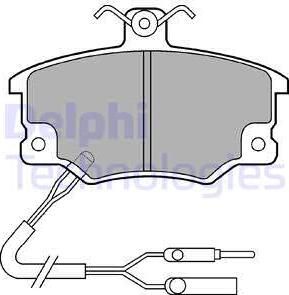 Delphi LP496 - Brake Pad Set, disc brake autospares.lv