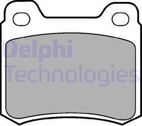 Delphi LP440 - Brake Pad Set, disc brake autospares.lv