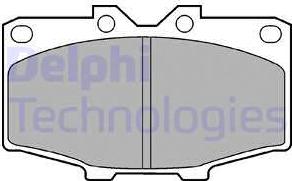 Delphi LP448 - Brake Pad Set, disc brake autospares.lv