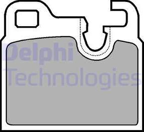 Delphi LP443 - Brake Pad Set, disc brake autospares.lv