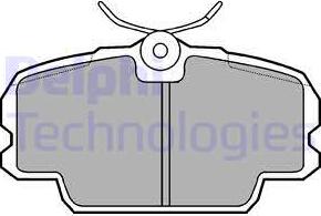 Delphi LP455 - Brake Pad Set, disc brake autospares.lv