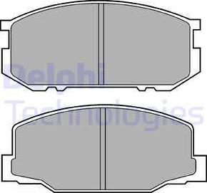 Delphi LP456 - Brake Pad Set, disc brake autospares.lv