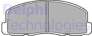 Delphi LP458 - Brake Pad Set, disc brake autospares.lv