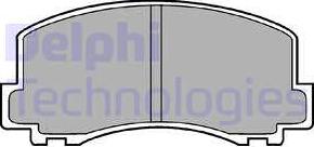 Delphi LP452 - Brake Pad Set, disc brake autospares.lv