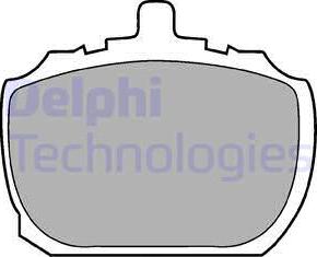 Delphi LP45 - Brake Pad Set, disc brake autospares.lv