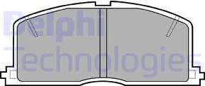 Delphi LP460 - Brake Pad Set, disc brake autospares.lv