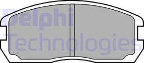 Delphi LP467 - Brake Pad Set, disc brake autospares.lv