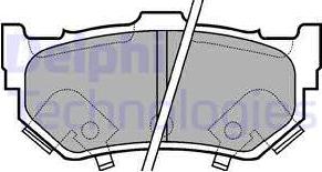 Delphi LP404 - Brake Pad Set, disc brake autospares.lv