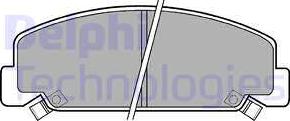 Delphi LP403 - Brake Pad Set, disc brake autospares.lv