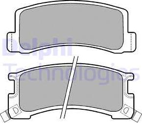 Delphi LP407 - Brake Pad Set, disc brake autospares.lv