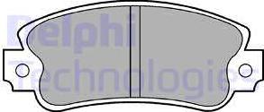 Delphi LP419 - Brake Pad Set, disc brake autospares.lv