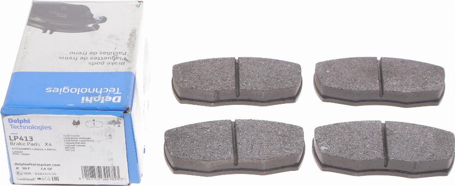 Delphi LP413 - Brake Pad Set, disc brake autospares.lv