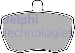 Delphi LP41 - Brake Pad Set, disc brake autospares.lv