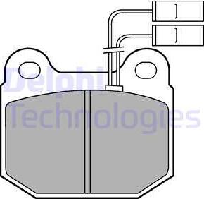 Delphi LP485 - Brake Pad Set, disc brake autospares.lv