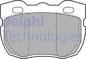 Delphi LP481 - Brake Pad Set, disc brake autospares.lv